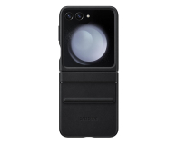Samsung Flap ECO-Leather Cas do Galaxy Z Flip5 czarne - 1158946 - zdjęcie 1